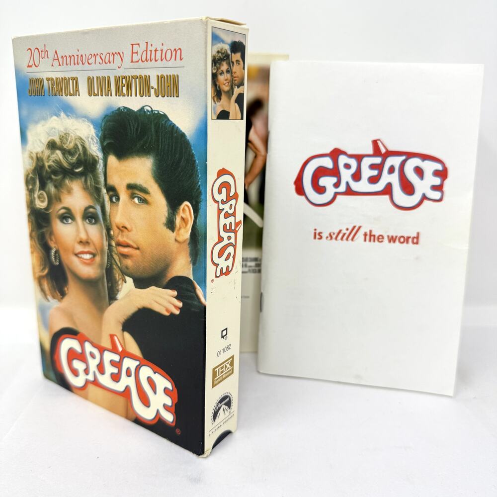 Grease VHS 20th Anniversary Collectible VTG 1998 Paramount Nostalgia Movie